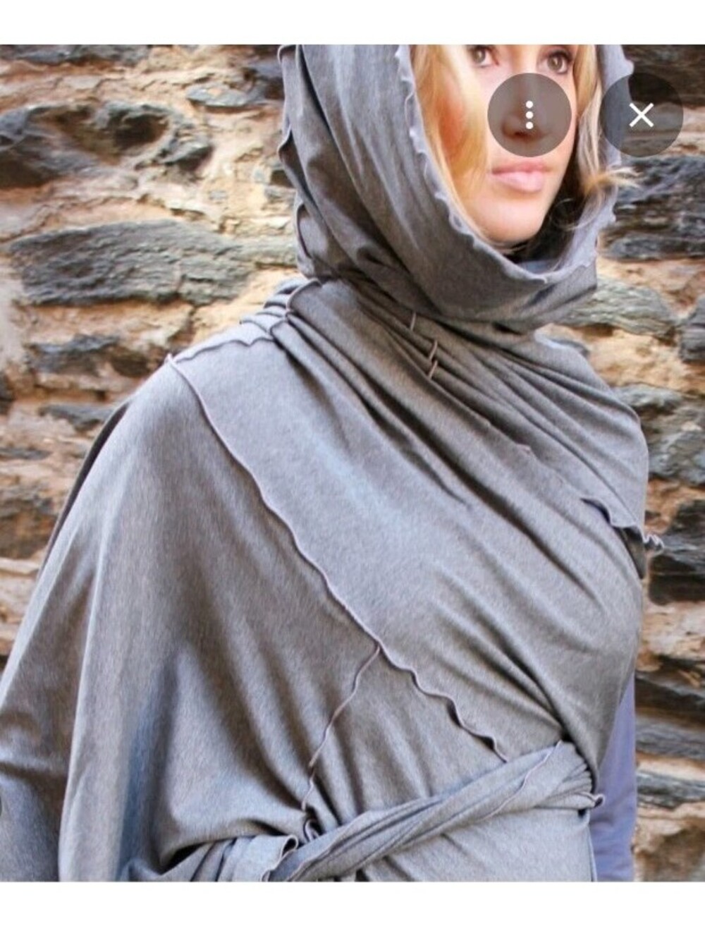 Angelrox One Size Gray Girly Wrap Skirt Shawl Vest Top Beach Cover Up